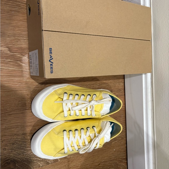 SeaVees Yellow Canvas Sneakers - Picture 2 of 5